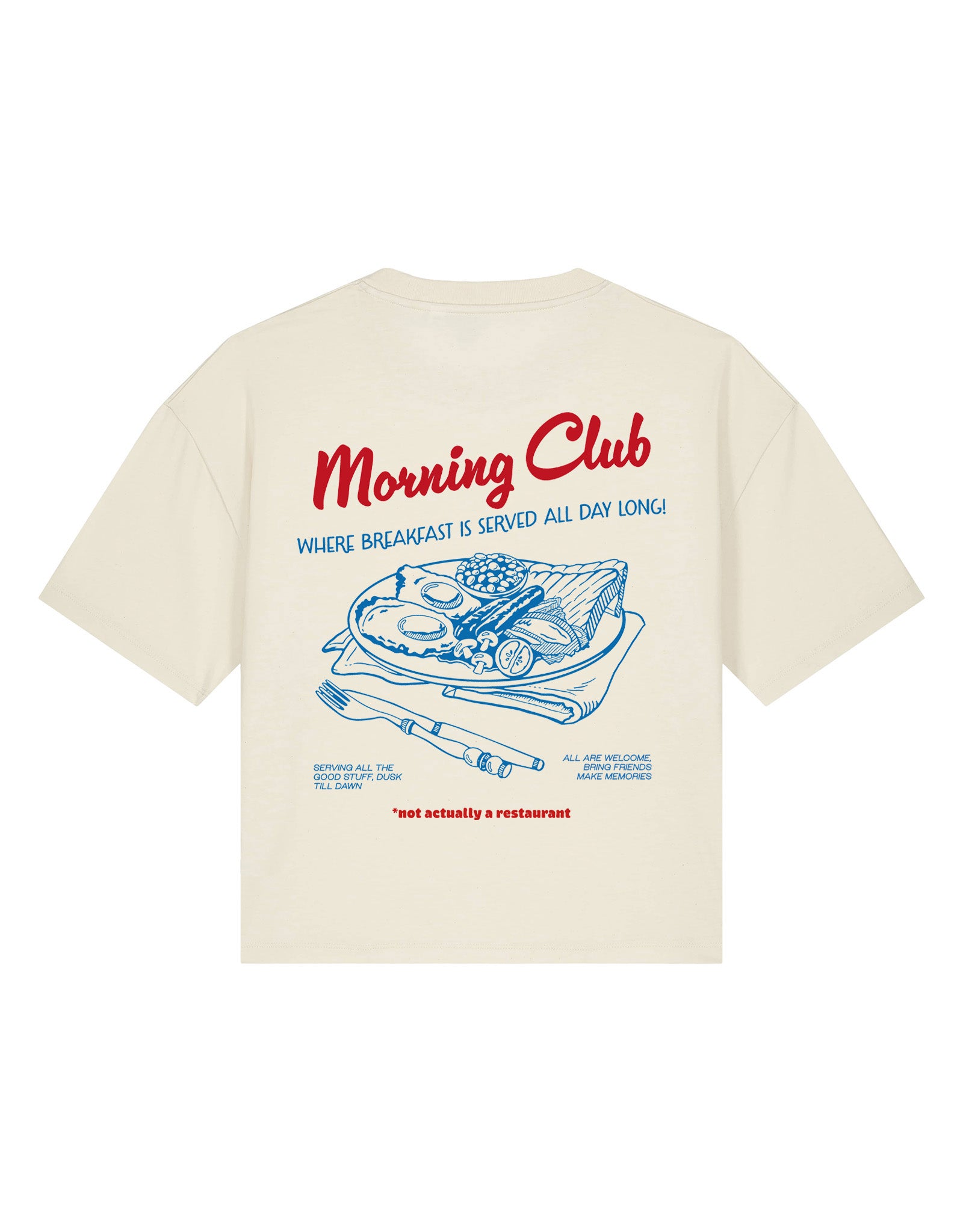 Breakfast Fry-Up Boxy Organic Cotton Tee