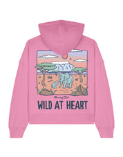 Wild At Heart Printed Boxy Organic Cotton Hoodie