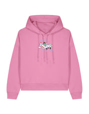 Come Outside Embroidered Boxy Organic Cotton Hoodie