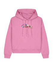 Forks Embroidered Boxy Organic Cotton Hoodie