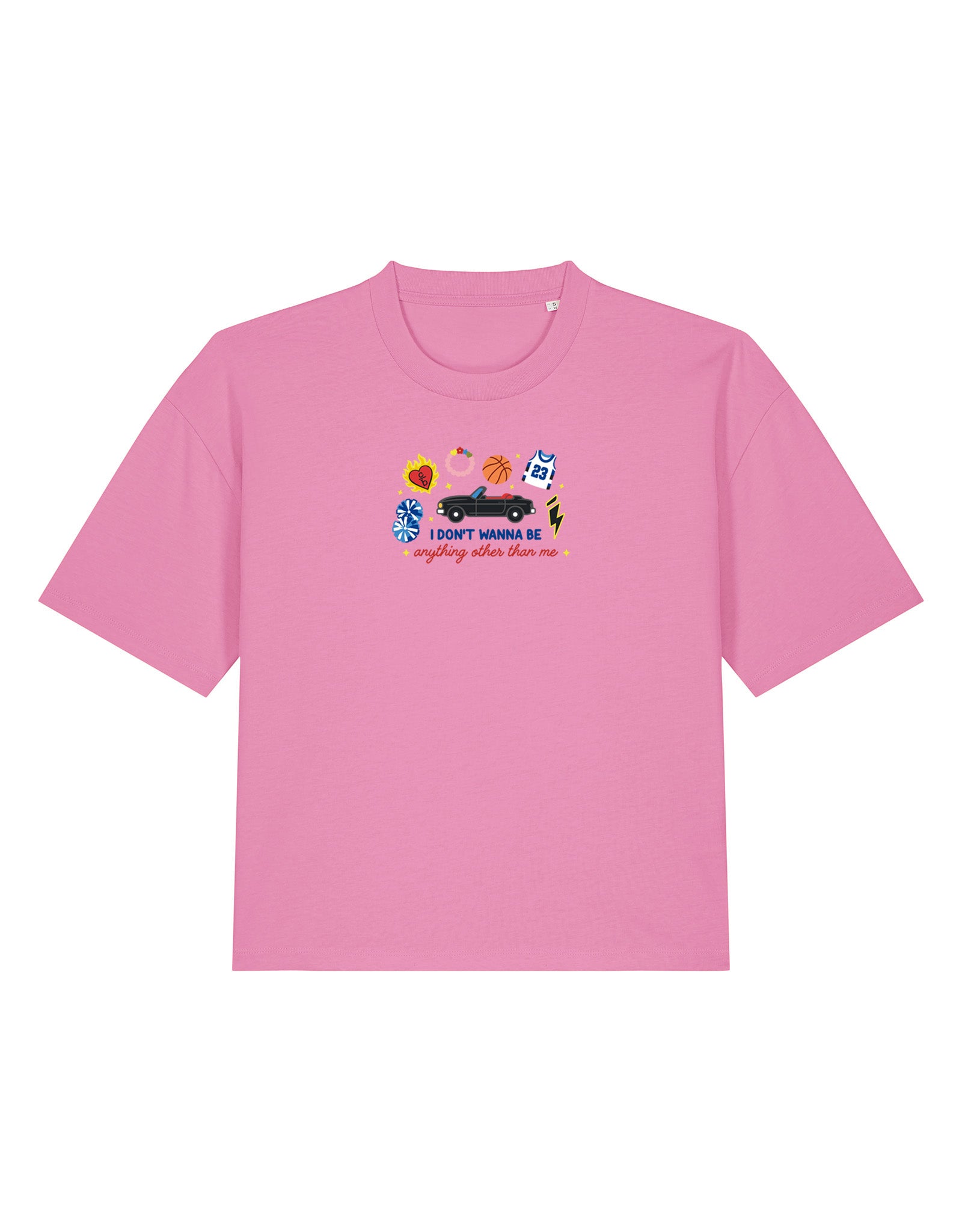 Tree Hill Embroidered Boxy Organic Cotton Tee