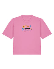 Tree Hill Embroidered Boxy Organic Cotton Tee