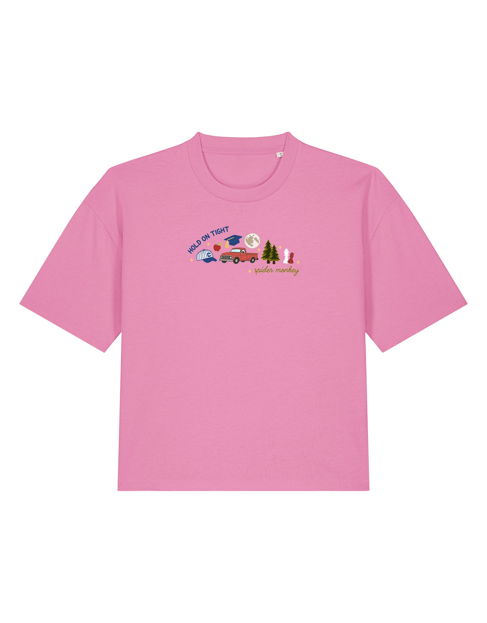 Forks Embroidered Boxy Organic Cotton Tee