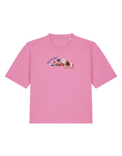 Forks Embroidered Boxy Organic Cotton Tee