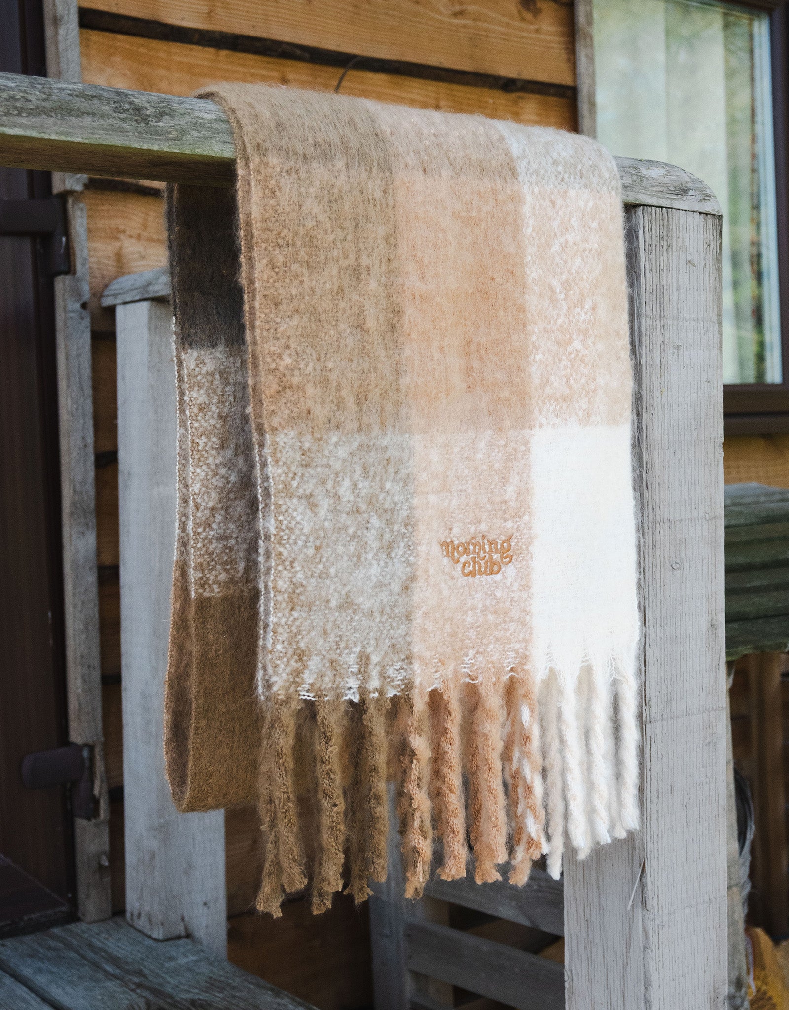 Essential Embroidered Recycled Polyester Scarf