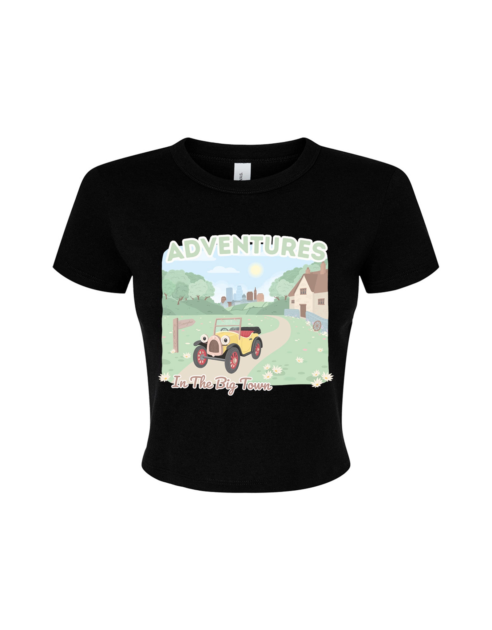 Brum Printed Micro Rib Baby Tee