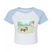 Brum Printed Micro Rib Raglan Baby Tee