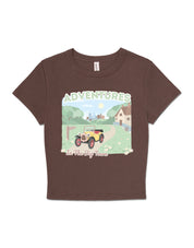 Brum Printed Micro Rib Baby Tee