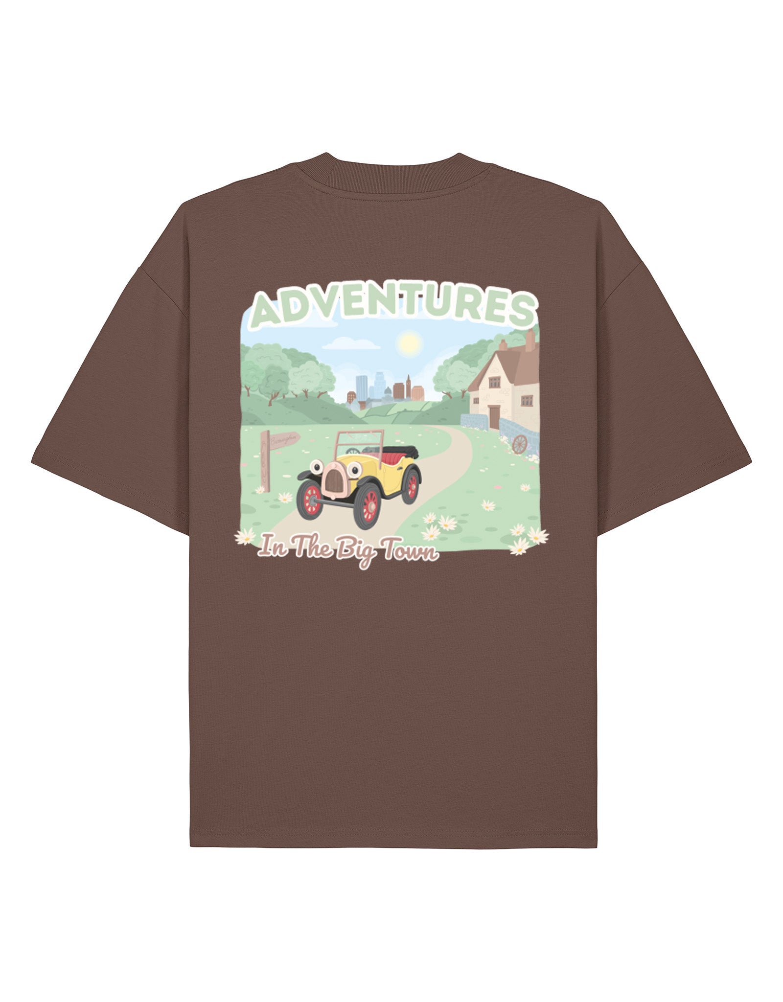 Brum Printed Oversized Organic Cotton T-Shirt
