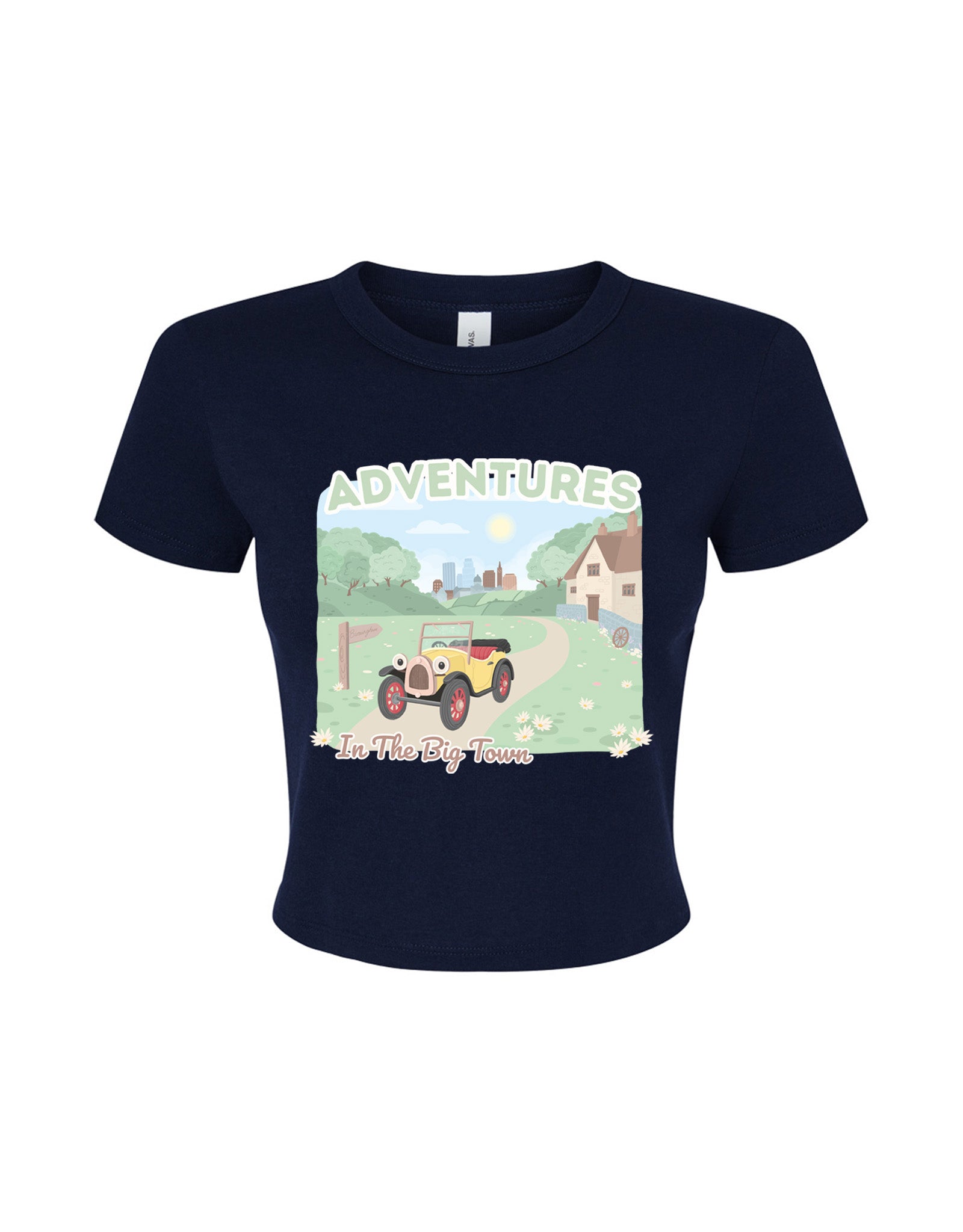 Brum Printed Micro Rib Baby Tee
