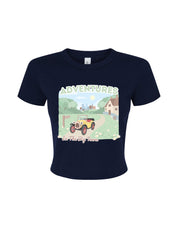 Brum Printed Micro Rib Baby Tee