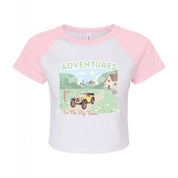 Brum Printed Micro Rib Raglan Baby Tee