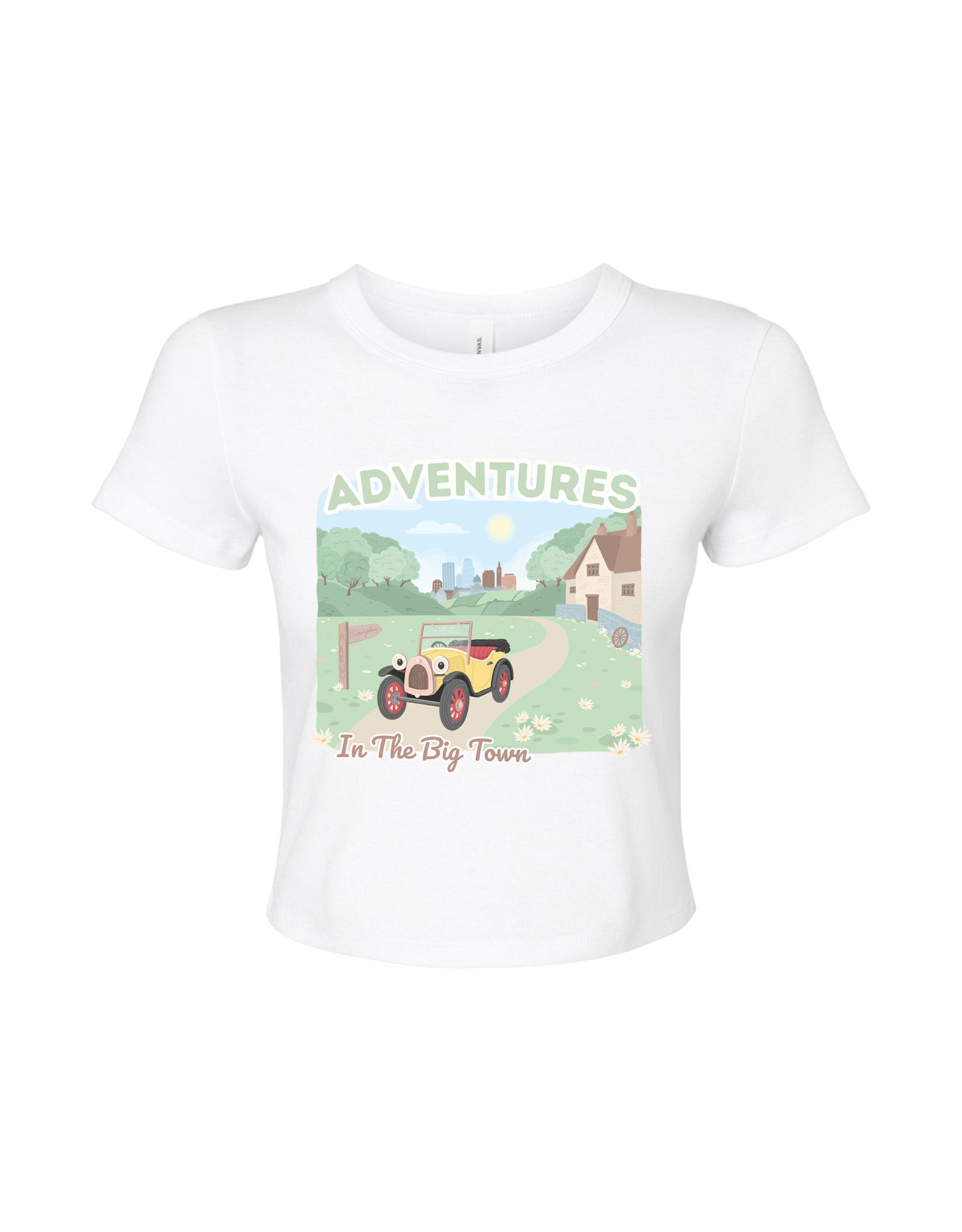 Brum Printed Micro Rib Baby Tee