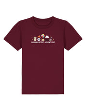 Up Embroidered Organic Cotton Childrens T-Shirt