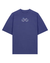 Cat Club Embroidered Oversized Organic Cotton Tee