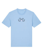 Cat Club Embroidered Organic Cotton T-Shirt