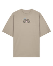 Cat Club Embroidered Oversized Organic Cotton Tee