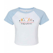 Cats Embroidered Micro Rib Baby Tee