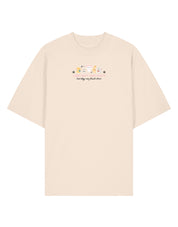 Cats Embroidered Oversized Organic Cotton T-Shirt