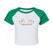 Cats Embroidered Micro Rib Baby Tee