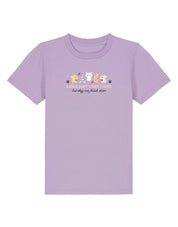 Cats Embroidered Organic Cotton Childrens T-Shirt