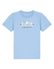 Cats Embroidered Organic Cotton Childrens T-Shirt