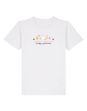 Cats Embroidered Organic Cotton Childrens T-Shirt