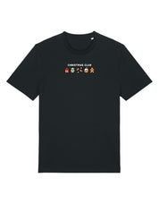 Christmas Club Embroidered Organic Cotton T-Shirt