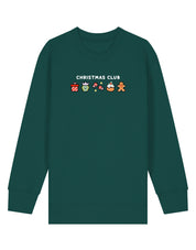Christmas Club Embroidered Organic Cotton Childrens Sweatshirt