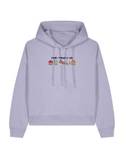 Christmas Club Embroidered Boxy Organic Cotton Hoodie