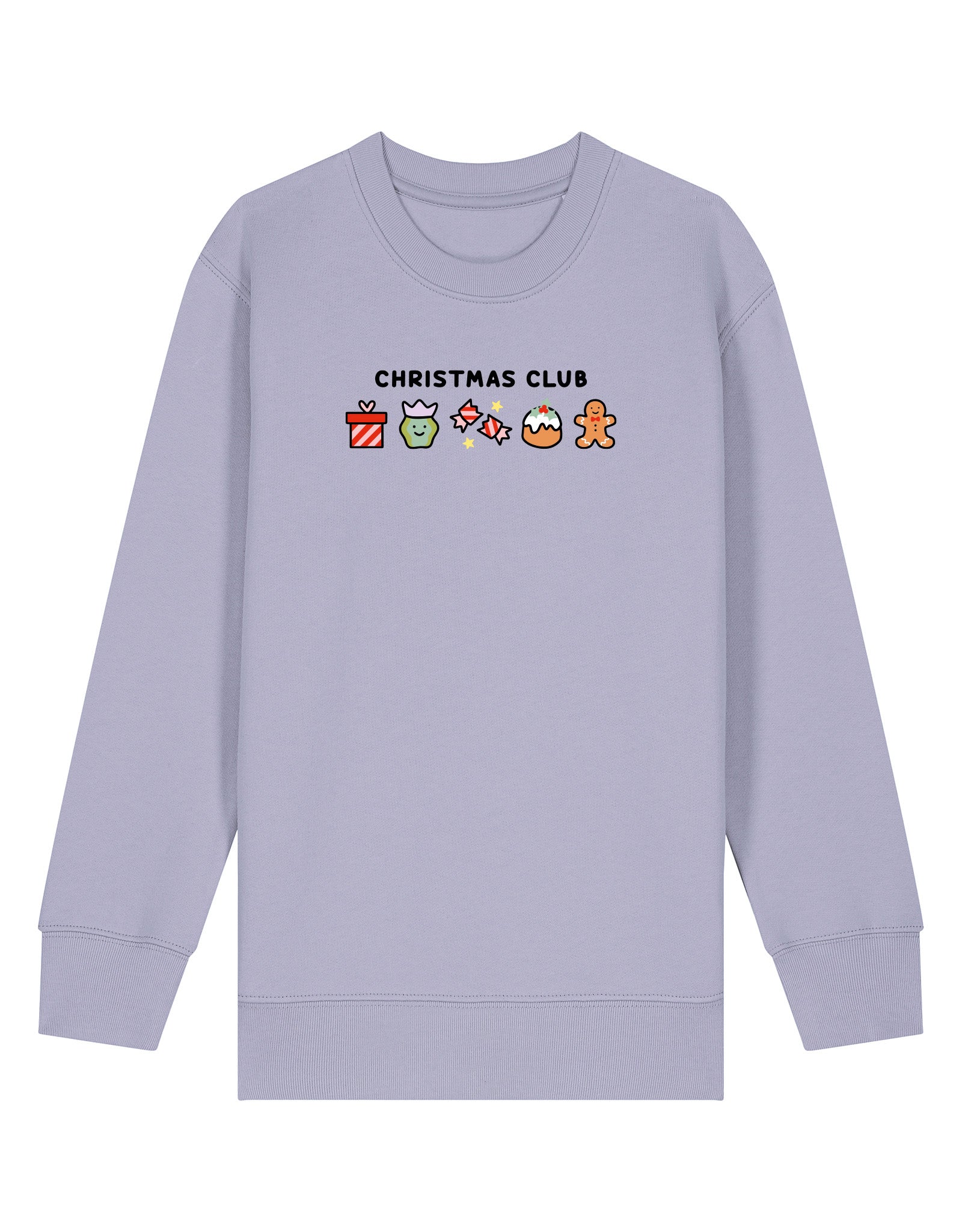 Christmas Club Embroidered Organic Cotton Childrens Sweatshirt