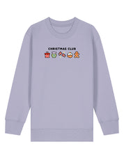 Christmas Club Embroidered Organic Cotton Childrens Sweatshirt