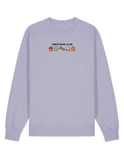 Christmas Club Embroidered Organic Cotton Sweatshirt