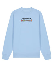 Christmas Club Embroidered Organic Cotton Sweatshirt