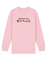 Christmas Club Embroidered Organic Cotton Childrens Sweatshirt