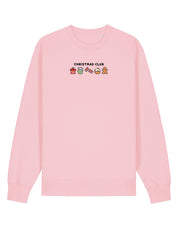 Christmas Club Embroidered Organic Cotton Sweatshirt