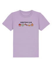 Christmas Club Embroidered Organic Cotton Childrens T-Shirt