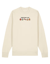 Christmas Club Embroidered Organic Cotton Sweatshirt