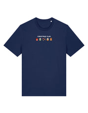 Christmas Club Embroidered Organic Cotton T-Shirt