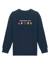 Christmas Club Embroidered Organic Cotton Childrens Sweatshirt
