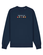 Christmas Club Embroidered Organic Cotton Sweatshirt