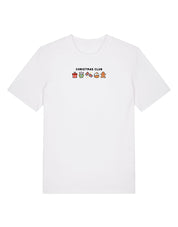 Christmas Club Embroidered Organic Cotton T-Shirt