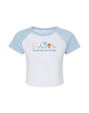Cinderella Embroidered Micro Rib Raglan Baby Tee