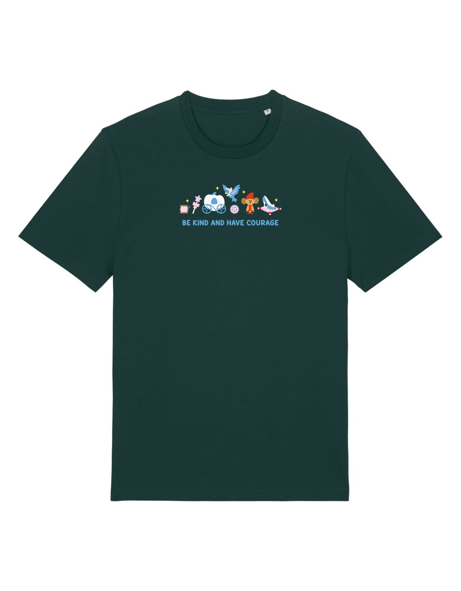 Cinderella Embroidered Organic Cotton T-Shirt
