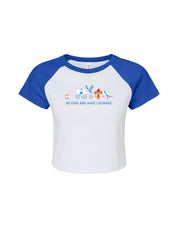 Cinderella Embroidered Micro Rib Raglan Baby Tee