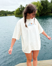 Cinderella Embroidered Oversized Organic Cotton Tee