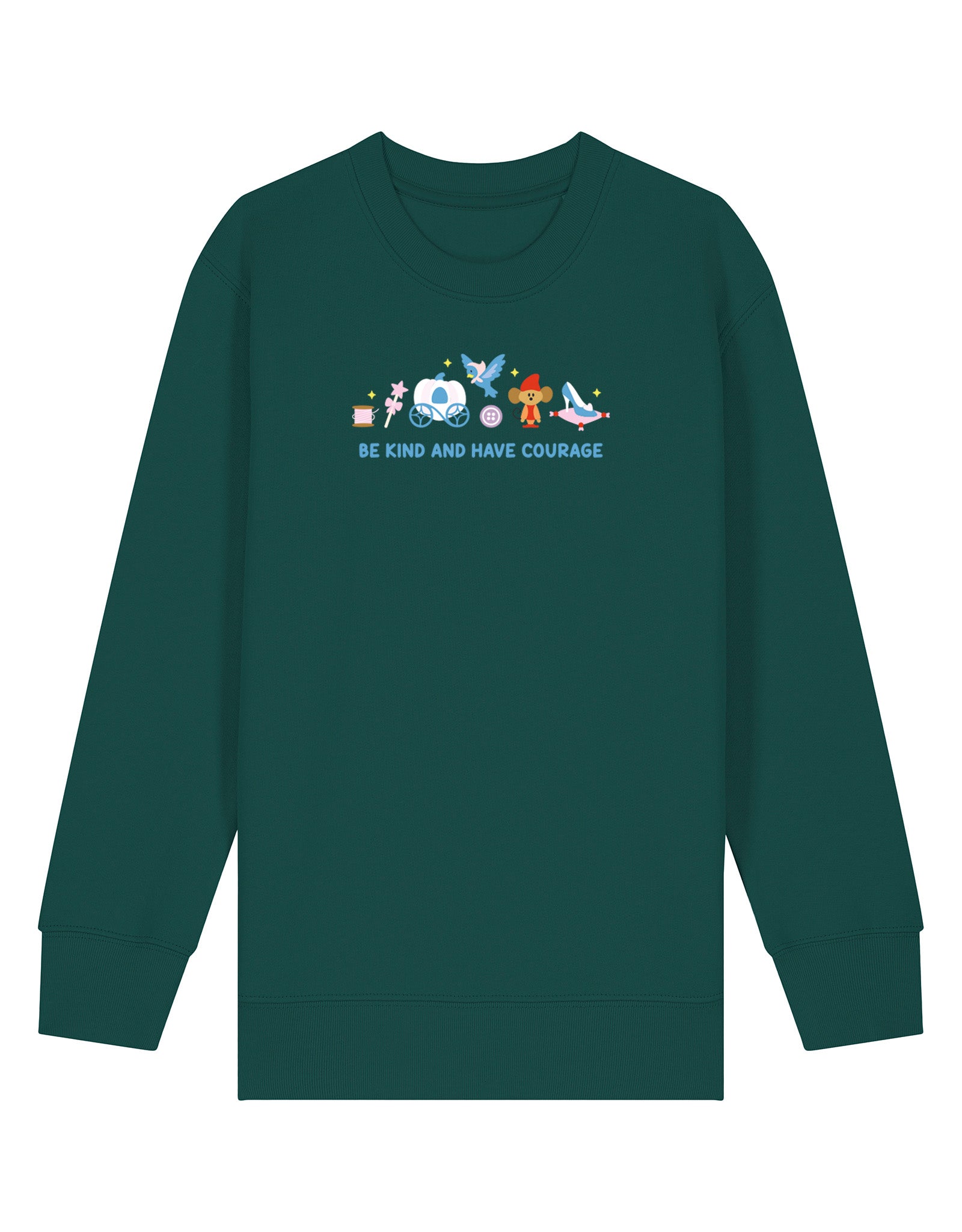 Cinderella Embroidered Organic Cotton Childrens Sweatshirt