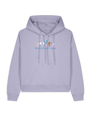 Cinderella Embroidered Boxy Organic Cotton Hoodie