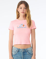 Cinderella Embroidered Micro Rib Baby Tee
