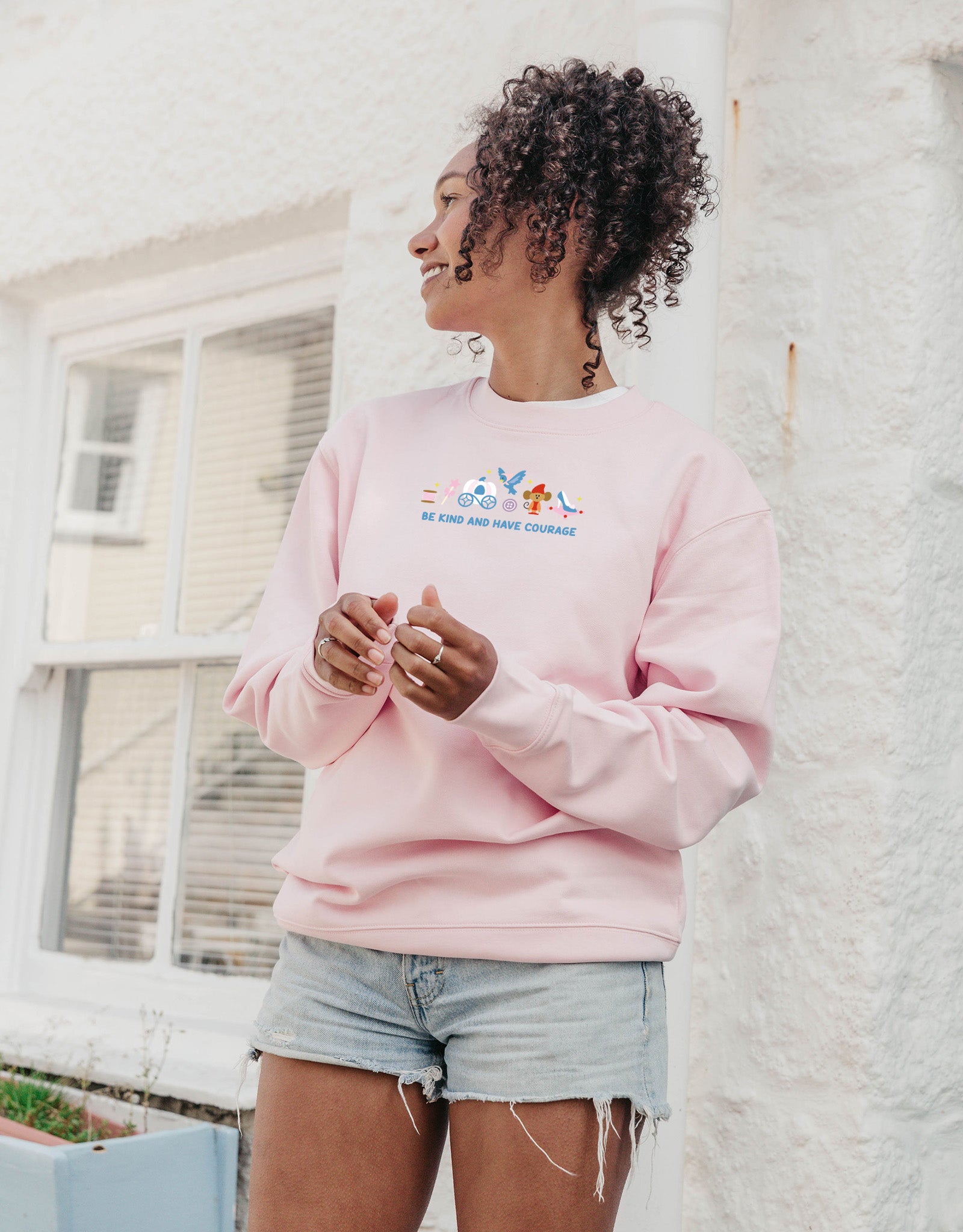 Cinderella Embroidered Organic Cotton Sweatshirt